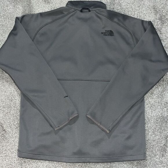 THE NORTH FACE TNF Apex Full Zipper Insert Lining Poly Jacket Grey Gray Soft M - Picture 8 of 9